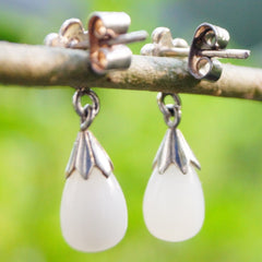 Moonstone Silver Earring