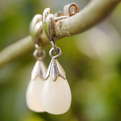 Moonstone Silver Earring