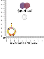 925 Sterling Silver Gold Plated Chakra Pendant for Women | Gemstone Pendant | Handmade Jewelry | Elegant Daily Wear Gift