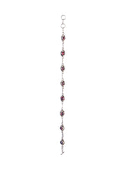 925 Sterling Silver Garnet Bracelet for Women | Gemstone Bracelet | Handmade Silver Jewelry | Elegant Daily Wear Gift