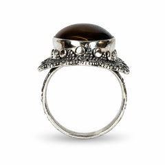 Vasudha - Tiger Eye Silver Ring