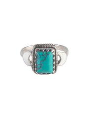 925 Sterling Silver Turquoise Ring for Women Handmade Gemstone Ring Adjustable Statement Jewelry Birthday Gift