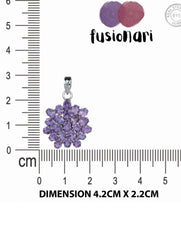 925 Sterling Silver Amethyst Pendant Handmade Gemstone Necklace for Women Elegant Jewelry Gift