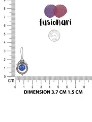 925 Sterling Silver Lapis Earrings for Women | Gemstone Earrings | Handmade Silver Jewelry | Elegant Daily Wear Gift