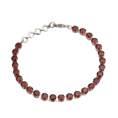Tamra – Garnet Link Bracelet