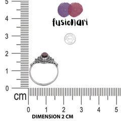 925 Sterling Silver Garnet Ring for Women | Authentic Silver Jewelry | Handcrafted Elegant Gift