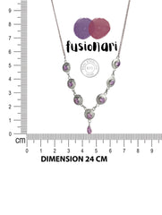 925 Sterling Silver Amethyst Necklace for Women