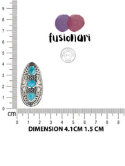 925 Sterling Silver Turquoise Ring for Women | Gemstone Ring | Handmade Silver Jewelry | Elegant Daily Wear Gift