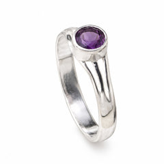 Aaroh – Amethyst Silver Ring