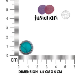 925 Sterling Silver Turquoise Eartops for Women |  Gemstone Stud Earrings | Minimal Daily Wear Silver Jewelry Gift