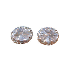 Darpan – AD Zircon Silver Stud Earrings