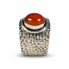 Sangam - Carnelian Silver Ring