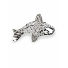 925 Sterling Silver Fish Design Brooch, Detailed Animal Lapel Pin Jewelry for Women