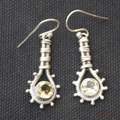 Citrine Silver Earrings