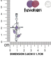 925 Sterling Silver Amethyst Pendant With 18 Inch Chain Handmade Gemstone Necklace for Women Elegant Jewelry Gift