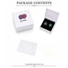 Mogra – Turquoise Silver Stud Earrings