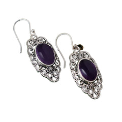 Toran – Amethyst Filigree Earrings