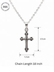 925 Sterling Silver Cross Charm Minimalist Pendant