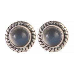 925 Sterling Silver Labradorite Eartops for Women | Natural Gemstone Jewelry | Elegant Gift