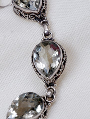 925 Sterling Silver Green Amethyst Gemstone Bracelet for Women & Girls