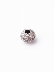 925 Sterling Silver Handmade Floral Ball Pendant for Women and Girls