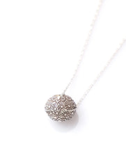 925 Sterling Silver Handmade Floral Ball Pendant for Women and Girls