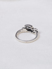925 Sterling Silver Flying Bird Ring for Women with Handmade Design