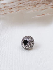 925 Sterling Silver Handmade Floral Ball Pendant for Women and Girls