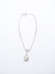 925 Sterling Silver Bead Chain With Turtle Pendant Bracelet for Women and Girls