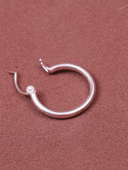 925 Sterling Silver Hoop Earrings for Women & Girls | Classic Round Lightweight Silver Hoops