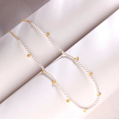925 Sterling Silver Gold Plated Pearl Pendant Necklace with 18" Chain for Women | Classic Jewelry | Wedding Gift for Her