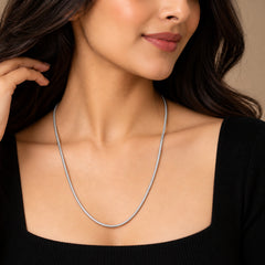 925 Sterling Silver Snake Chain with Spring Lock