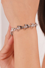 925 Sterling Silver Moonstone Gemstone Leaf Design Bracelet For women & Girls