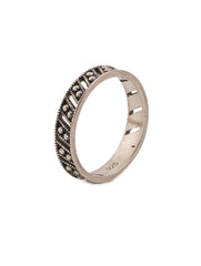 925 Sterling Silver Detailed Band Ring for Womens