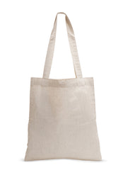 Handmade White Flex Cotton Tote Bag with Leaf Embroidery Shoulder Bag