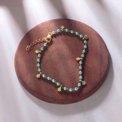 925 Sterling Silver Gold Plated  Emerald Bracelet for Women Gold Plated Gemstone Bracelet Elegant Jewelry Gift for Her