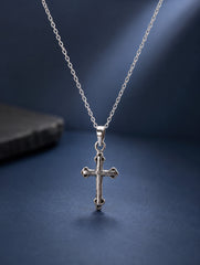 925 Sterling Silver Cross Charm Minimalist Pendant