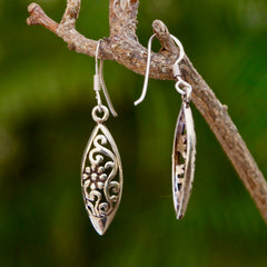 925 Silver Minimalist Dangle Earrings with Ear Wire Closure