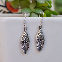 925 Silver Minimalist Dangle Earrings with Ear Wire Closure