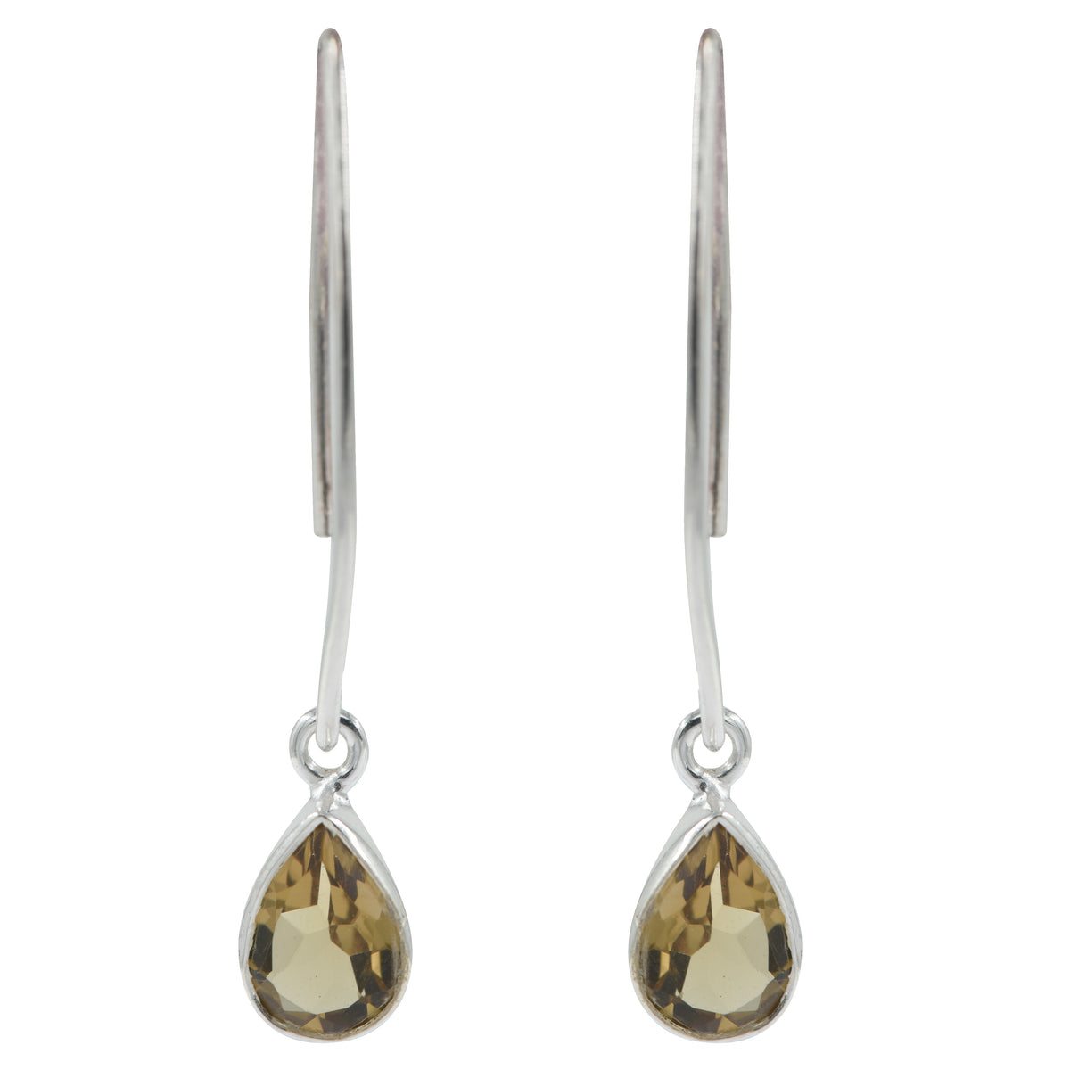 925 Silver Citrine Stone Earrings – Natural citrine gemstones for positivity, abundance, and energy. A perfect gift for women