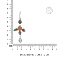 925 Silver Multi-Stone Earrings – Vibrant Gemstone Jewelry for Women | Stunning Mixed Gemstones | Ideal Gift for Women