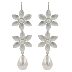 925 Silver Freshwater Pearl Drop Earrings – Simple & Elegant Hallmark Certified for Women