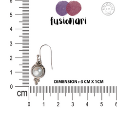 925 Handcrafted Sterling Silver Pearl Earrings for Women – Elegant, Classic Jewelry for Weddings, Parties, and Everyday Wear