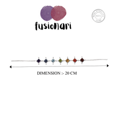 925 Silver Luxurious Chakra Stone 925 Silver Bracelet – Crafted with Premium Natural Gemstones for Energy Balance and Inner Harmony