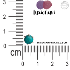 925 Silver Turquoise Gemstone Sterling Silver Eartops - Elegant Design, Lightweight, Perfect for Everyday Wear