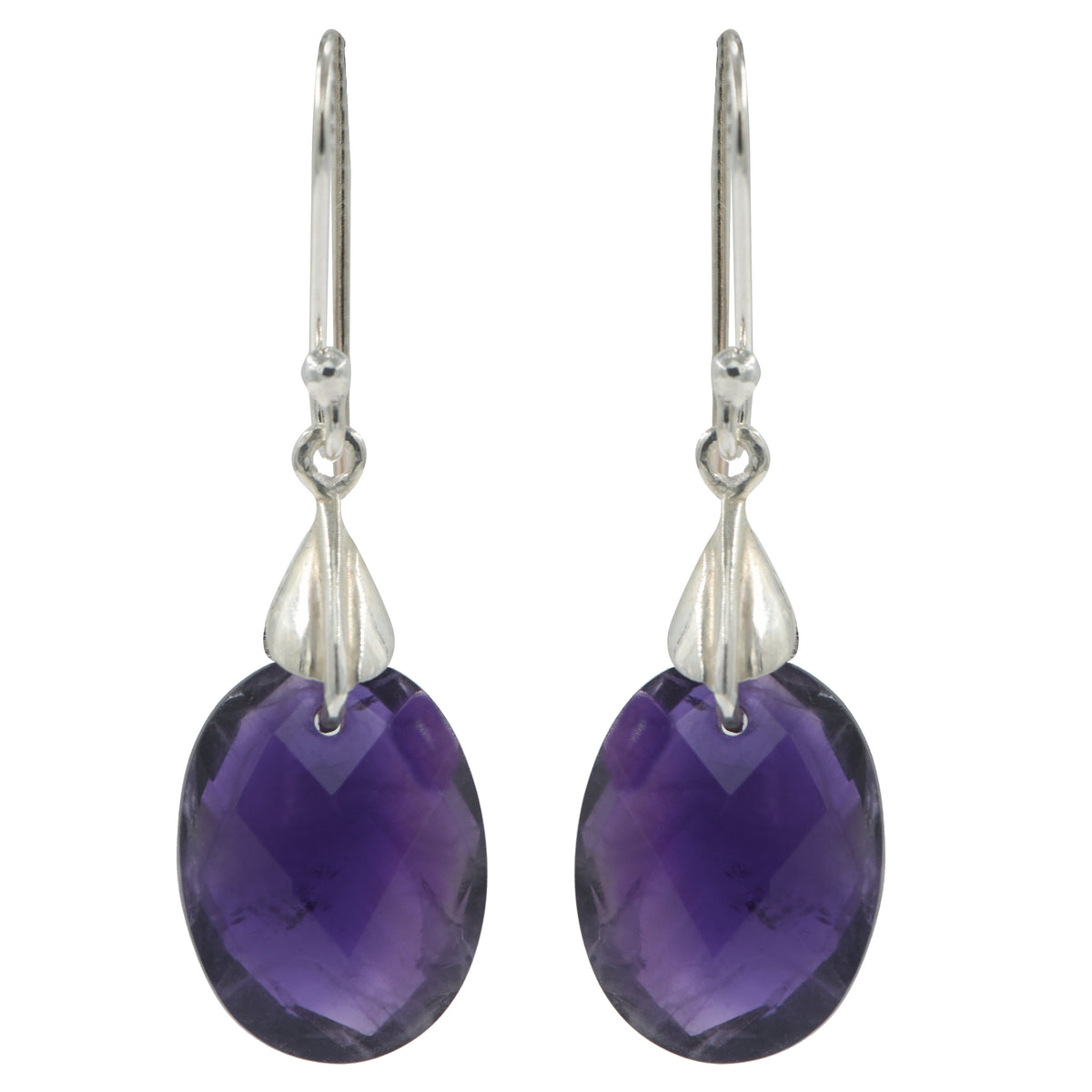 925 Silver Amethyst Earrings – Unique Gemstone Jewelry for Women and Girls | Natural Amethyst for Spiritual Wellness