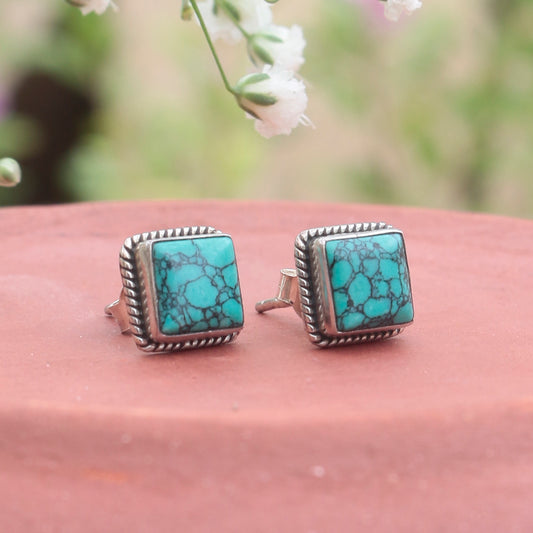 925 Sterling Silver Turquoise Earrings for Women | Tribal Inspired  Jewelry