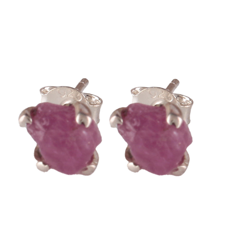 925 Sterling Silver Ruby Earrings for Women | July Birthstone Jewelry Gift