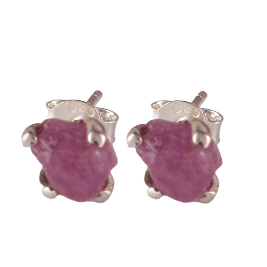 925 Sterling Silver Ruby Earrings for Women | July Birthstone Jewelry Gift