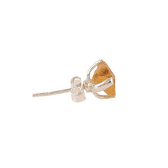 925 Silver Natural Citrine Raw Crystal Earrings – Uncut Gemstone Studs in Sterling Silver for Women, Healing Stone Jewelry (Copy)